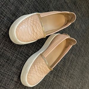 **SOLD** Giuseppe Zanotti pink embossed leather May slip-on sneakers